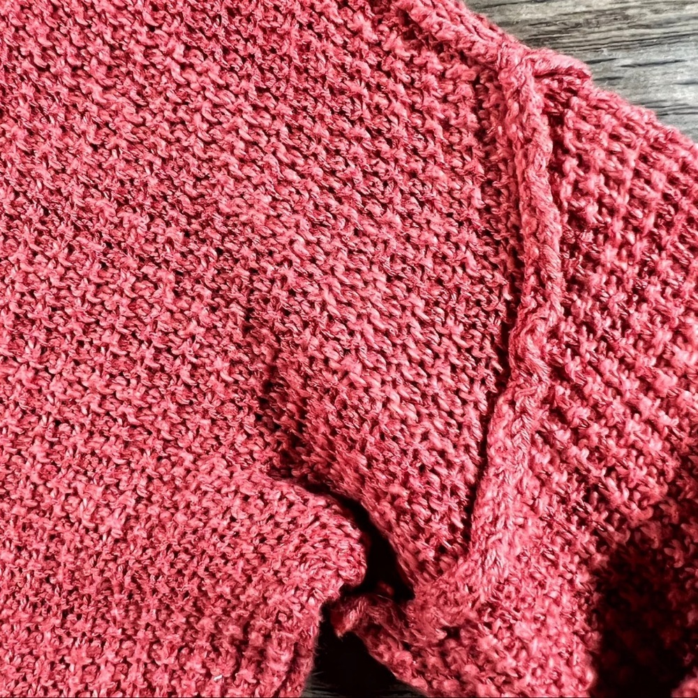 MOTH ANTHROPOLOGIE Sweater Womens X-Small Coral Bolinas Uptown Lightweight Top - Picture 3 of 10